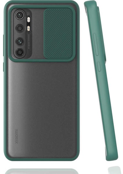 Xiaomi Mi Note 10 Lite Kılıf Kamera Korumalı Lensli Hopy Silikon Kapak