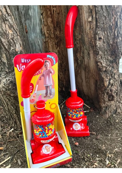 Oyuncak Dyson Dikey Süpürge Kırmızı