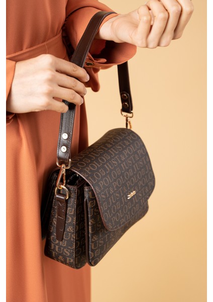 Kadın Iki Askılı 3 Bölmeli Omuz ve Çapraz Çantası