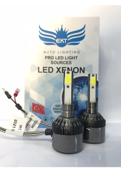 9400 Lümen Ekt Buz Mavi LED Xenon 12000K Şimşek Etkili(Led Far Ampulü)