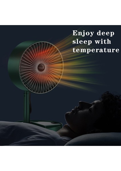 Elektrikli Isıtıcı Fan - Yeşil (Yurt Dışından)