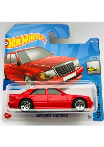 Mercedes Benz 500E Kırmızı 1:64 Ölçek Hot Wheels Marka 86/250