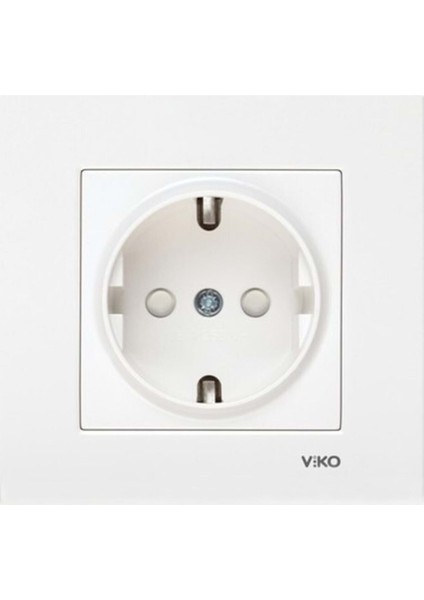 Karre Topraklı Çocuk Korumalı Priz + Çerçeve Beyaz 12 Adet fiyatları