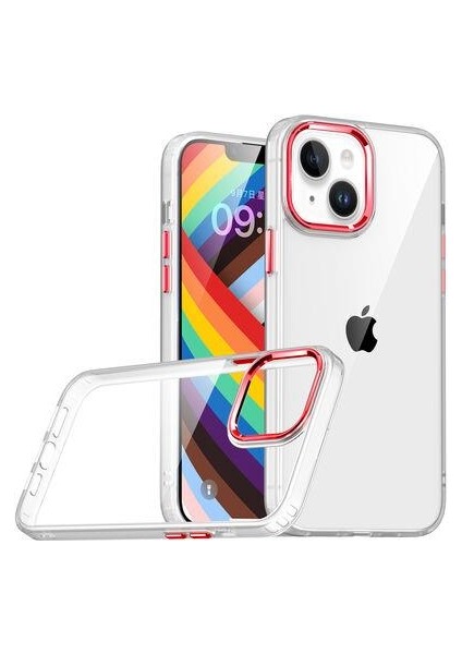 Apple iPhone 14 Kılıf Şeffaf Flora Kapak
