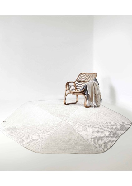 Boulder El Örmesi Altıgen Beyaz Pamuklu Yıkanabilir Halı Kilim Balkon Teras Salon Koridor Halısı Hasır Halı 69592 fiyatları