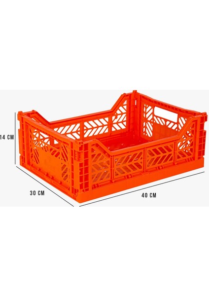 Aykasa 403014 Midibox Orange Katlanabilir Kasa