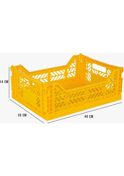 Aykasa 403014 Midibox Yellow Katlanabilir Kasa