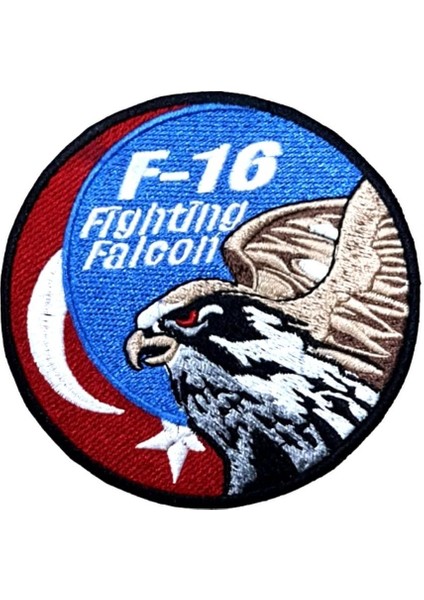 Seyhan Askeri Malzeme F16 Fighting Falcon Askeri Patch Yama Havacı Peç- Peç