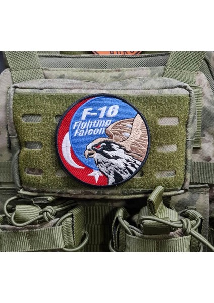 Seyhan Askeri Malzeme F16 Fighting Falcon Askeri Patch Yama Havacı Peç- Peç