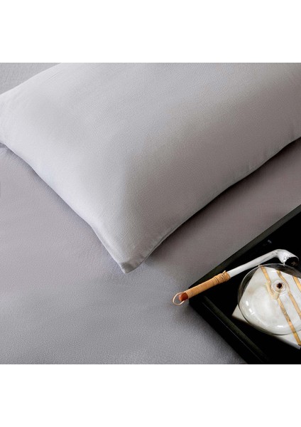Leya Çift Kişilik Nevresim Seti 200X220 cm Sıcak Gri modelleri