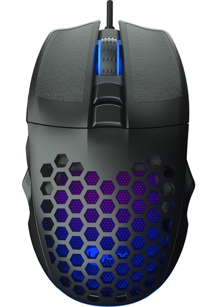 Lenovo Lecoo MS107 Kablolu RGB LED Aydınlatmalı 3200DPI 7 Tuşlu Gaming Mouse Siyah