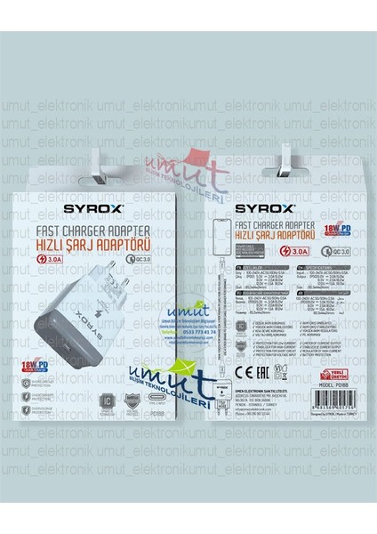 PD18B 3.0A 18W Pd Type-C Başlık - 3.0A Type-C Giriş Hızlı Şarj Adaptörü Başlık