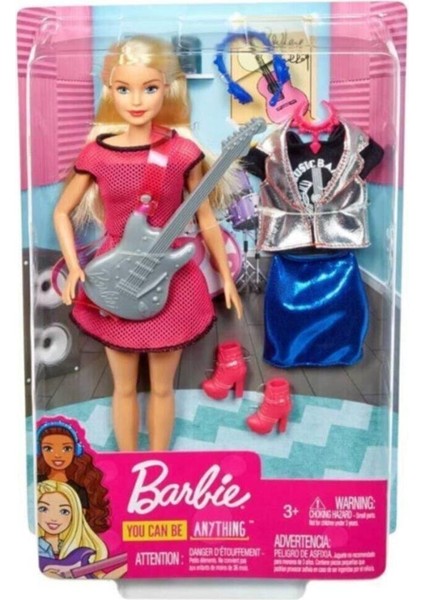 Rockstar Bebek GDJ34 Lisanslı Şarkıcı Barbie Lisanslı Ürün