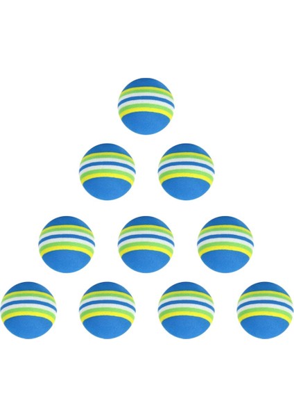 10 Adet Sünger Köpük Topu Kapalı Dış Mekan Uygulaması Traning Elastik (Yurt Dışından)