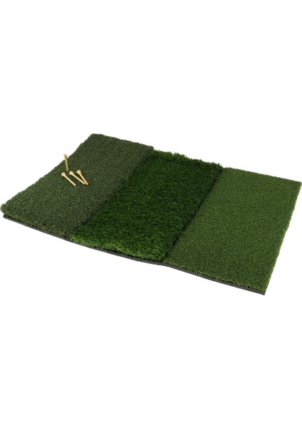 3 Tip Golf Vuran Çim Paspas Tee Tutucu Ile Üç Çim Tür - 60 x 40CM / (Yurt Dışından)