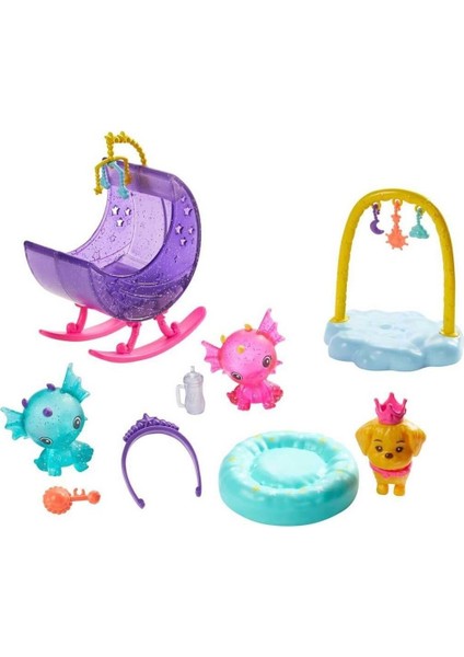 Dreamtopia Prenses Bebek ve Aksesuarları Oyun Seti GJK49 - Elbiseli Uyku Temalı - GJK51