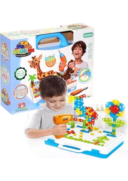 Birlik Oyuncak Matkaplı Creative Puzzle