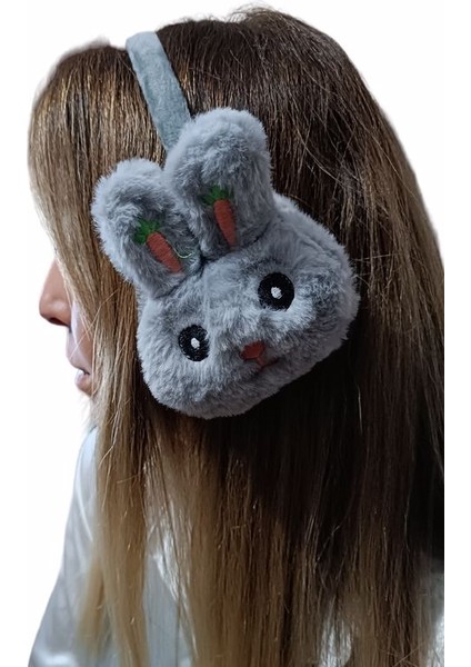 Tavşan Figürlü Peluş Kulaklık Taç