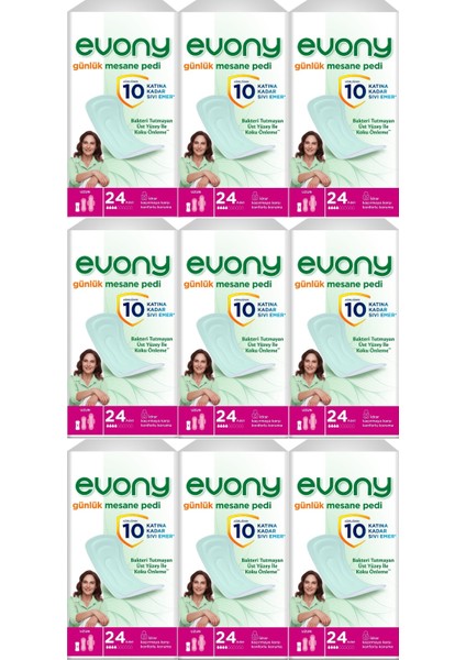 Günlük Mesane Pedi Uzun 216 Adet (9Pk*24)