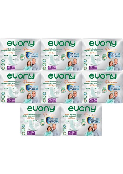 Premium Hasta Bezi Yetişkin Bel Bantlı Tekstil Yüzey Extra Large- Ekstra Büyük Boy 240 Adet