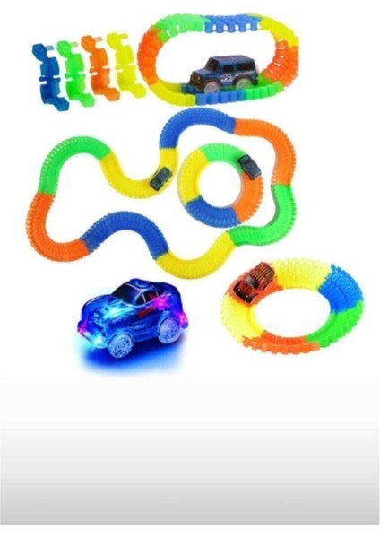 Magic Tracks Hareketli Raylar 168 Parça, Işıklı Araba , Raylı Araba Y058 modelleri