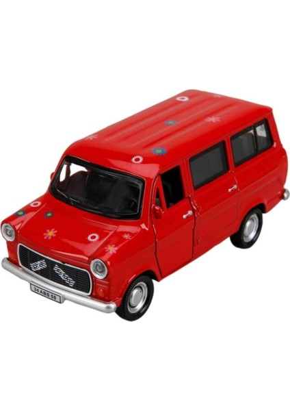 Sesli ve Işıklı Metal Çek Bırak Çiçek Abbas Ford Minibüs Model Araba Çek