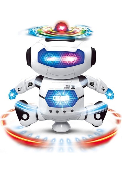 Torutoys 3D Işıklı ve Müzikli Dans Eden Robot