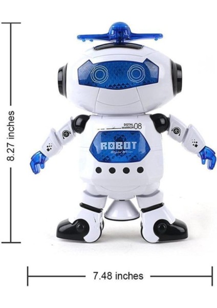 Torutoys 3D Işıklı ve Müzikli Dans Eden Robot