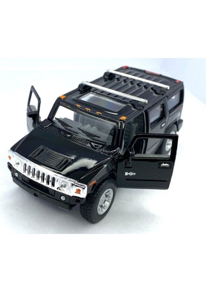 2008 Hummer H2 Suv - Çek Bırak 5ınch. Lisanslı Model Araba, Oyuncak Araba 1:40