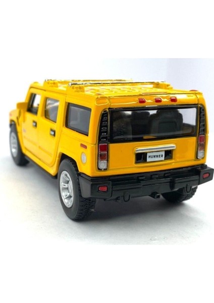 2008 Hummer H2 Suv - Çek Bırak 5ınch. Lisanslı Model Araba, Oyuncak Araba 1:40