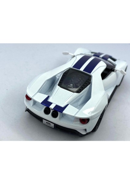 2017 Ford Gt (Şeritli) Çek Bırak 5ınch. Lisanslı Model Araba, Oyuncak Araba 1:38 modelleri