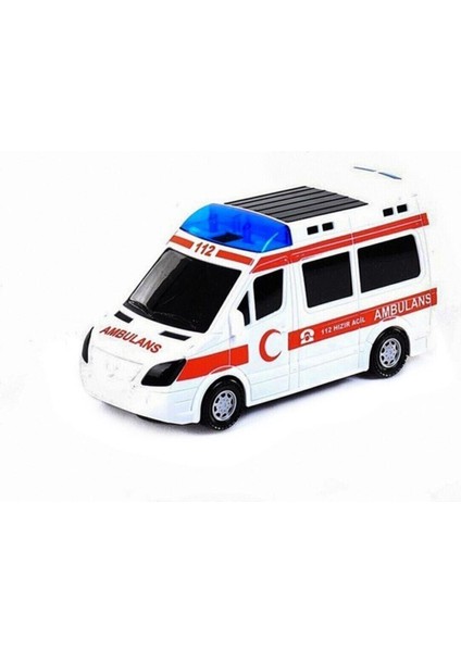 Nubutik's Erkek Çocuk Kutulu Sesli ve Işıklı Ambulans 112