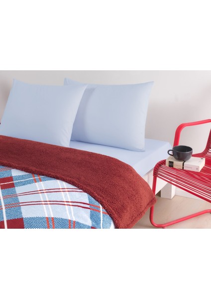 Battaniyeli Winter Set Tek Kişilik Rialta Kırmızı