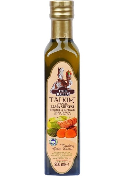 Tyche Ralila Organik Zencefilli & Zerdeçallı Talkım Elma Sirkesi 250 ml