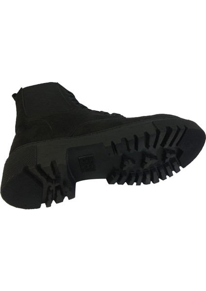 Mp 222-2737ZN Siyah Nubuk Fermuarlı Kadın Bot fırsatları