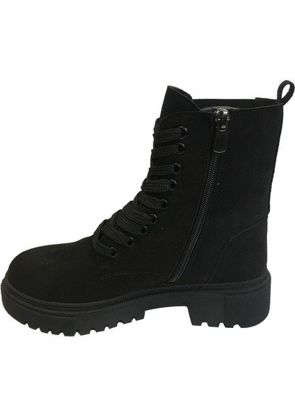 Mp 222-2737ZN Siyah Nubuk Fermuarlı Kadın Bot fiyatları