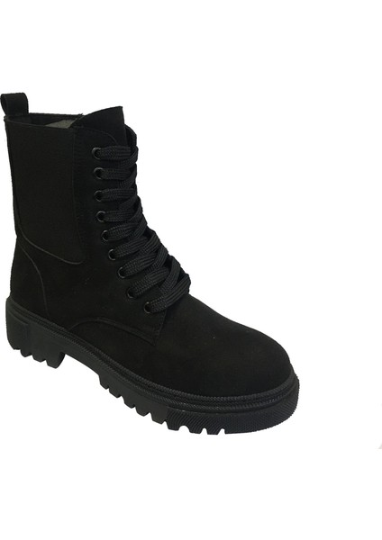 Mp 222-2737ZN Siyah Nubuk Fermuarlı Kadın Bot modelleri