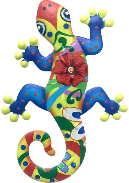 El Yapımı Veranda Çim Çit Süslemeleri Duvar Heykelleri Süs Mavi (Yurt Dışından)