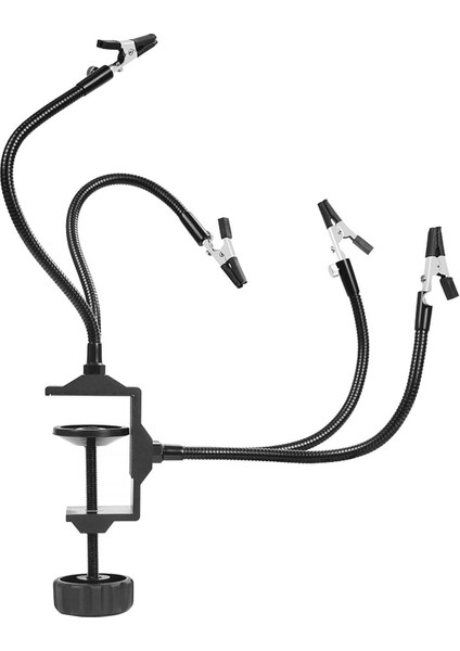 3/4 Yardım Eller Aracı Esnek Lehimleme Istasyonu Pcb Tutucu Danışma Kelepçe Siyah (Yurt Dışından)