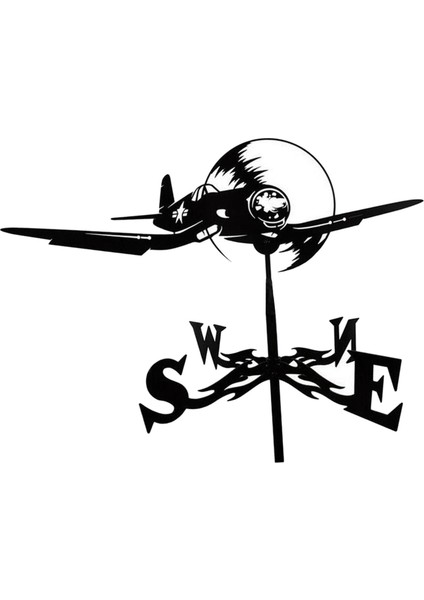 Vintage Görünümlü Hava Ucu Kanat Montaj Kiti Parantez Weathervan Düzlemi (Yurt Dışından) fiyatları