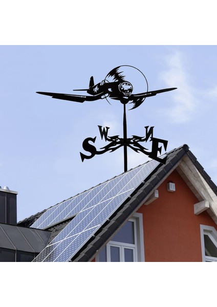 Vintage Görünümlü Hava Ucu Kanat Montaj Kiti Parantez Weathervan Düzlemi (Yurt Dışından) fırsatları