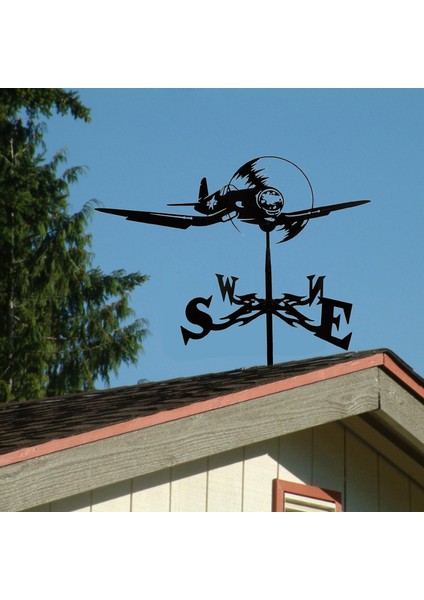 Vintage Görünümlü Hava Ucu Kanat Montaj Kiti Parantez Weathervan Düzlemi (Yurt Dışından) indirimleri