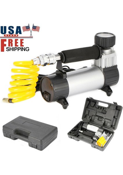Kompakt Araç Lastiği Hava Kompresör Pompası 12V Dc 100PSI Lastik Şişiricisi (Yurt Dışından) modelleri