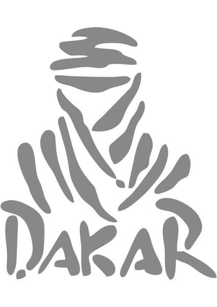 Dakar Sticker 25 cm Gri