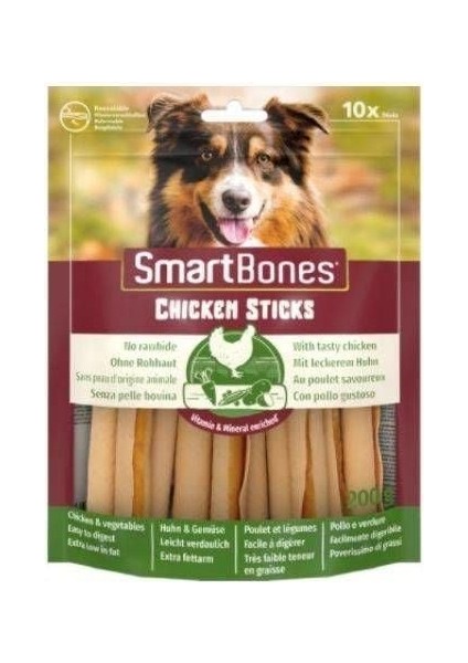 Tavuklu Stick Köpek Ödülü 10 Lu 200 gr