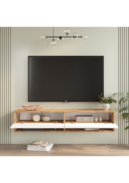 Future Tv Ünitesi FR11-AW Çam-Beyaz fırsatları