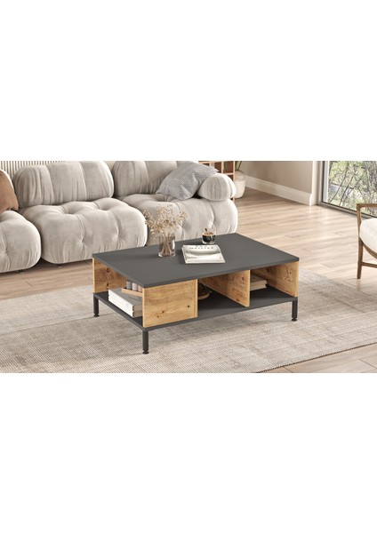 Royal Orta Sehpa Metal Ayaklı Çam Rl2-Aa