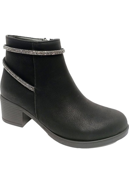 Fix 9304 Yağlı Deri Trend Fashion Fermuarlı Kadın Bot