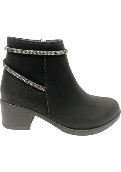 Fix 9304 Yağlı Deri Trend Fashion Fermuarlı Kadın Bot modelleri