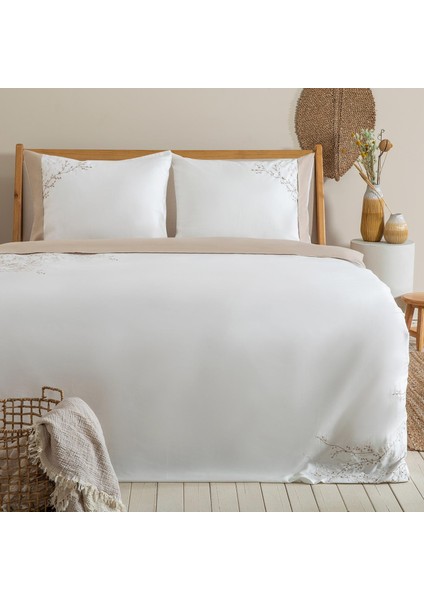 Karına Nevresım Setı Ekstra Çift KIŞILIK230X220 cm Ekru